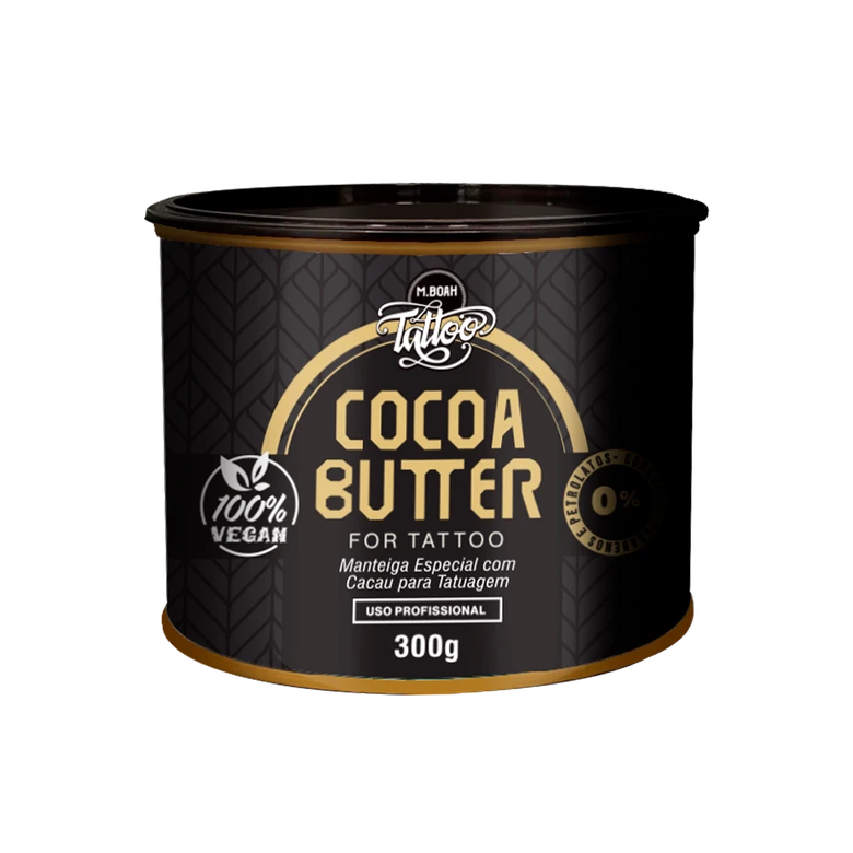 COCOA BUTTER | Manteiga de Cacau 300g – 100% Vegetal  Nutrição intensa, deslize perfeito e pele protegida.