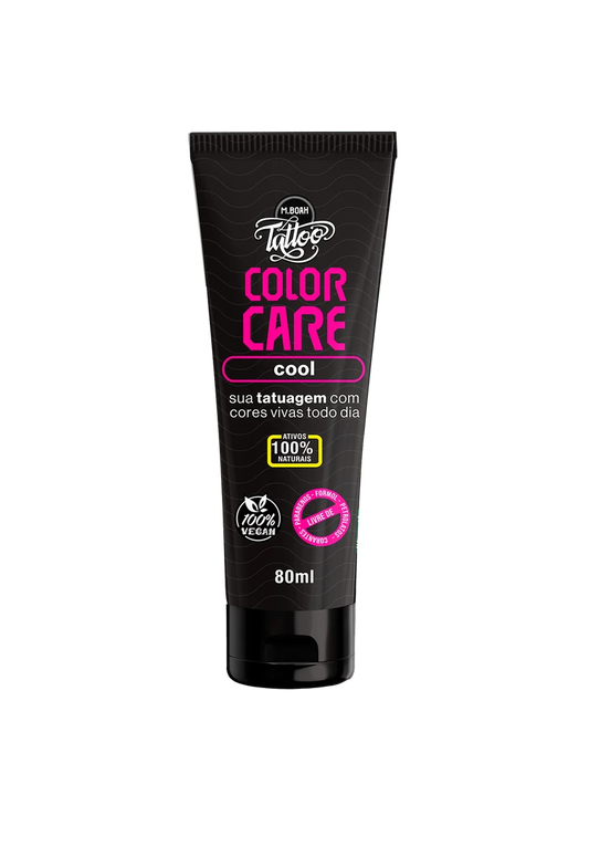 COLOR CARE COOL – Hidratante para Tatuagem  Hidratação profunda, cores sempre vivas.