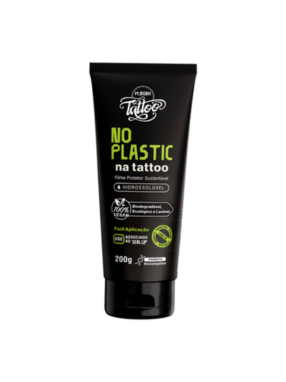 NO PLASTIC | Filme Protetor 200g + SEAL UP 30ml - Protege sua tattoo. Protege o planeta.