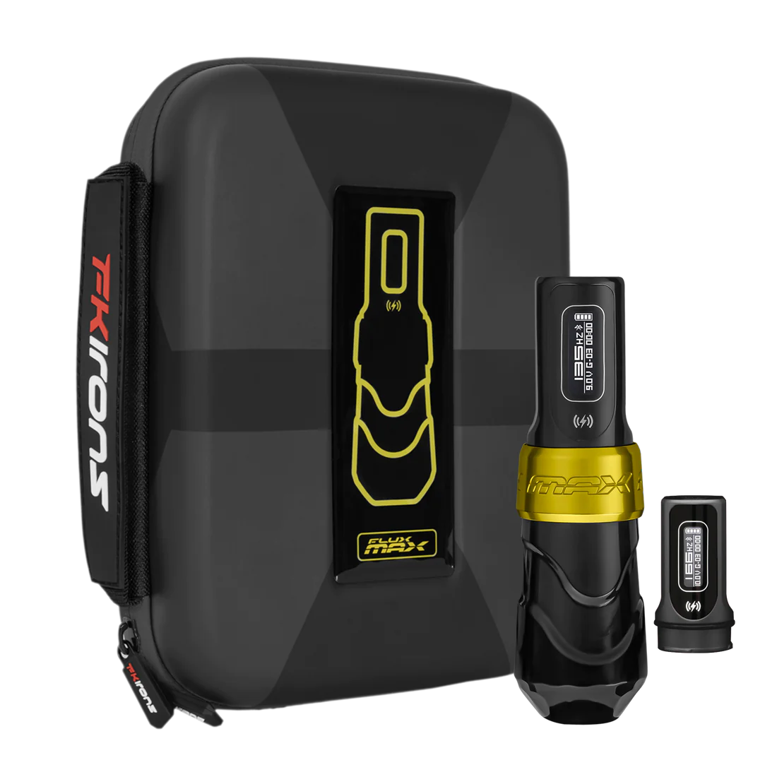 FK Irons Flux Max + 2 PowerBolt Preta/Dourado 🔋