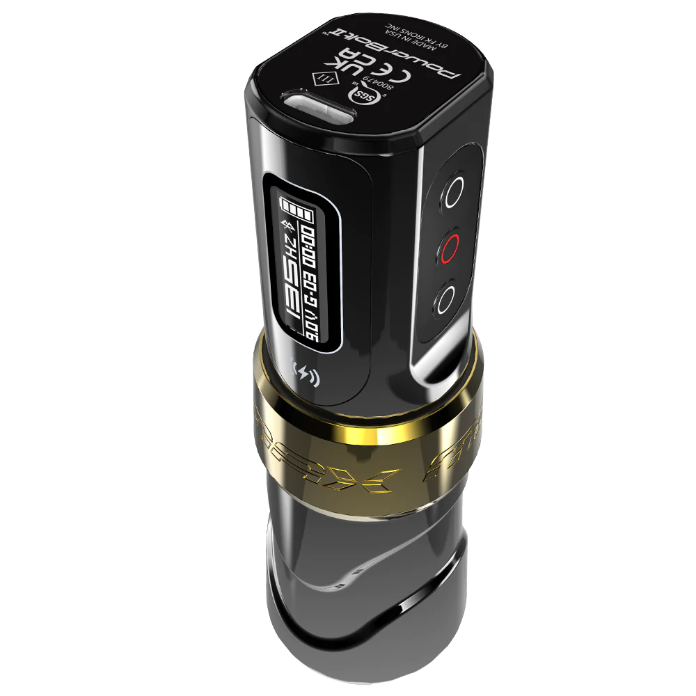 FK Irons Flux Max + 2 PowerBolt Preta/Dourado 🔋